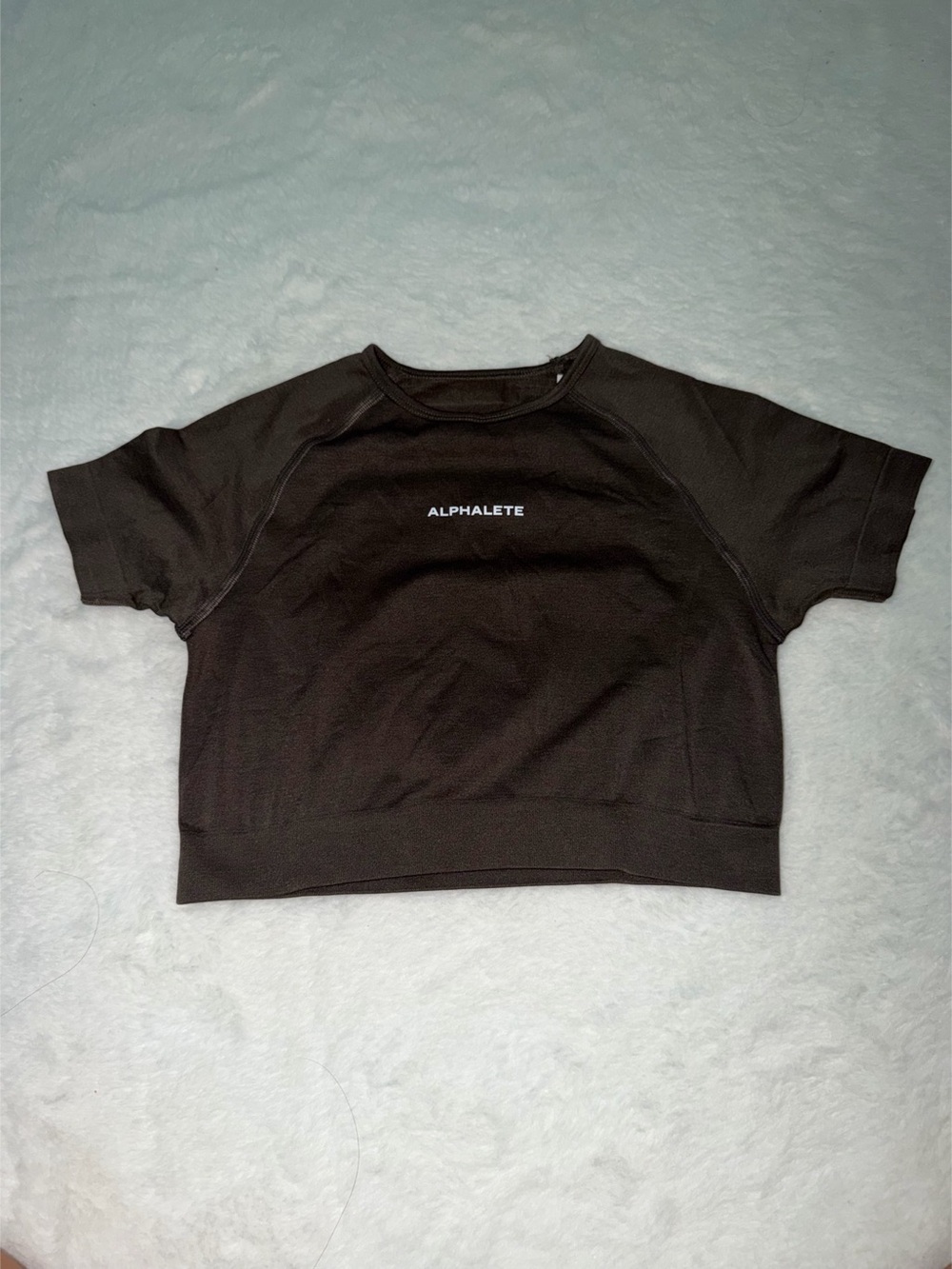 Alphalete Cropped Top in Mocha Size Small